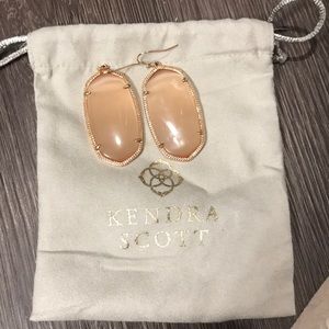Rose gold and peach stone Kendra Scott Danielles